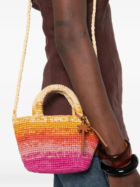 Manebi mini Panier raffia tote bag - Pink - zdjęcie produktu nr 2