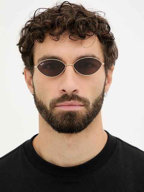 Ray-Ban okulary przeciwsłoneczne kolor złoty 0RB3757