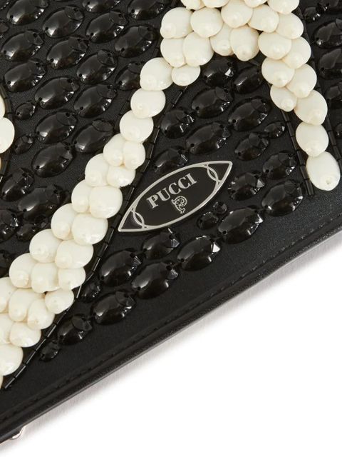 PUCCI embroidered fold tote bag - Black
