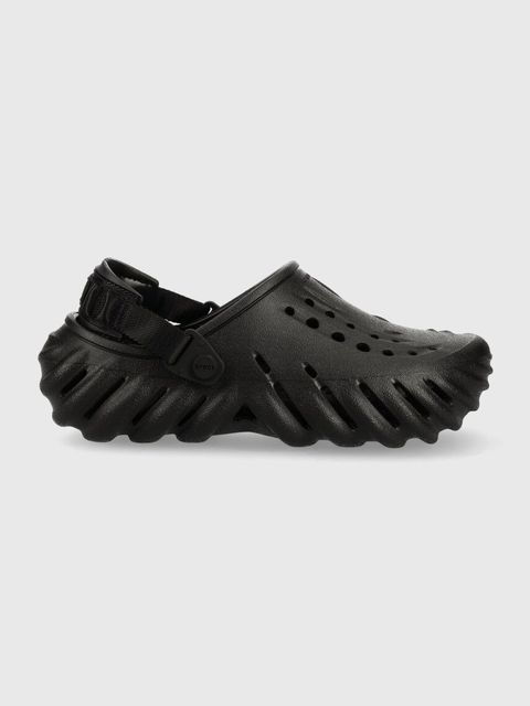 Crocs klapki Echo Clog kolor czarny 207937 - zdjęcie produktu nr 1