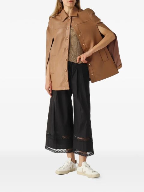 TWINSET metallic-effect ribbed-knit top - Gold - zdjęcie produktu nr 2