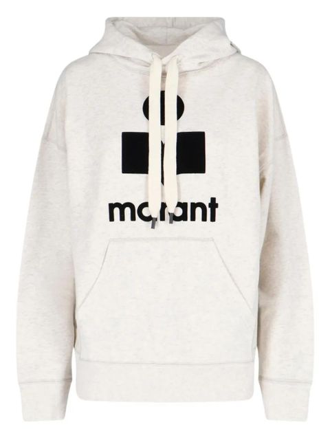 ISABEL MARANT Mansel logo hooded hoodie - Neutrals - zdjęcie produktu nr 1