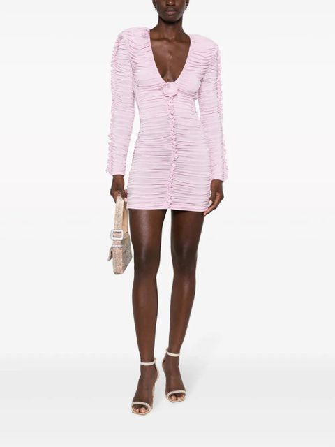 Magda Butrym floral-appliqué minidress - Pink - zdjęcie produktu nr 2