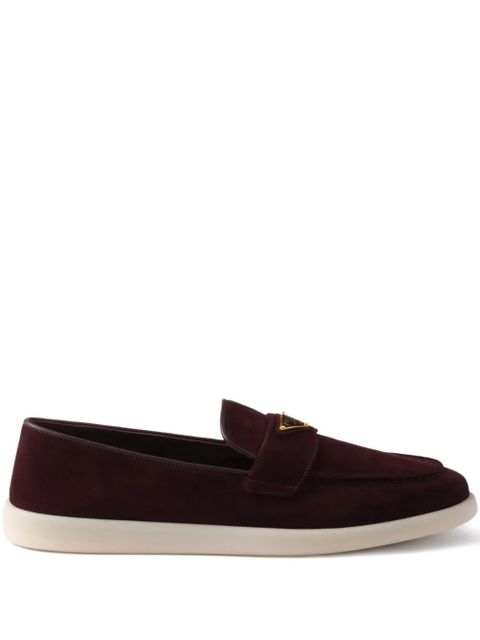 Prada suede loafers - Red - zdjęcie produktu nr 1