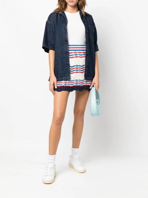 Casablanca crochet mini skirt - White - zdjęcie produktu nr 2