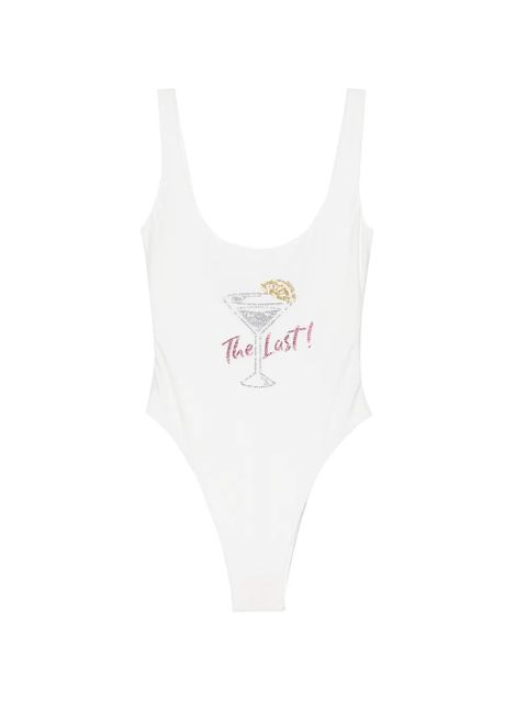 Oséree rhinestone-embellished scoop-neck swimsuit - White - zdjęcie produktu nr 1