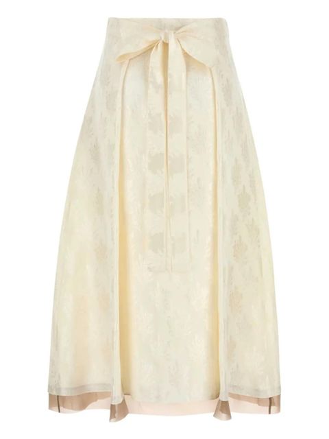 FENDI patterned-jacquard midi skirt - White - zdjęcie produktu nr 2