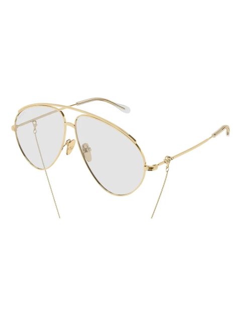 Gucci Eyewear pilot sunglasses - Gold
