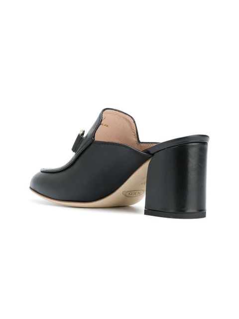 Tod's 80mm leather mules - Black - zdjęcie produktu nr 2