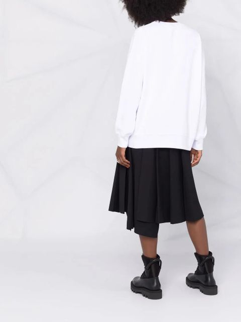 Alexander McQueen logo-print cotton sweatshirt - White