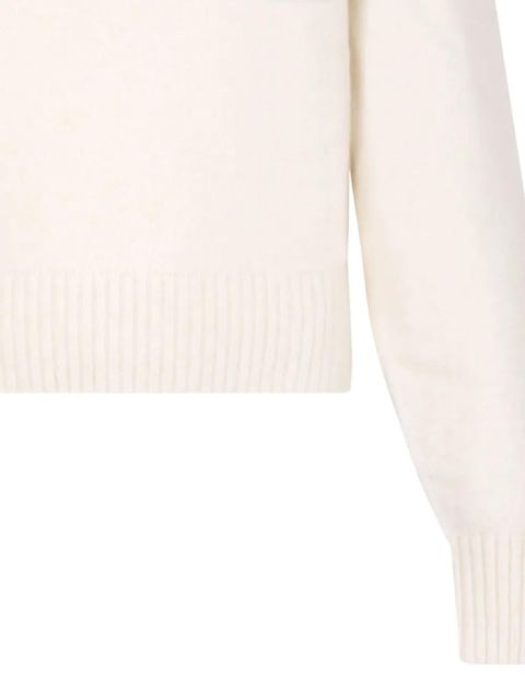MARANT ÉTOILE high-neck puff-sleeve sweater - Neutrals