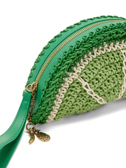 Chloé crochet-knit clutch bag - Green