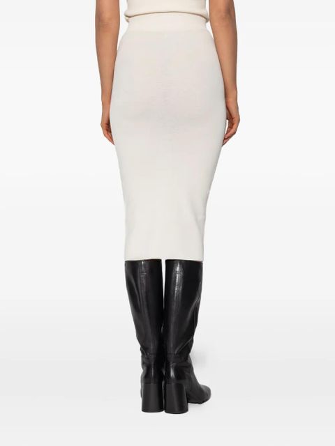 ENTIRE STUDIOS ribbed midi skirt - Neutrals