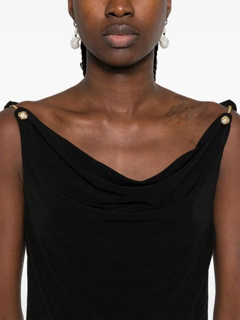 Aje Peyton cowl-neck tank top - Black