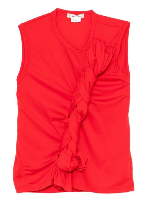 Comme Des Garçons knot-detail vest - Red - zdjęcie produktu nr 1