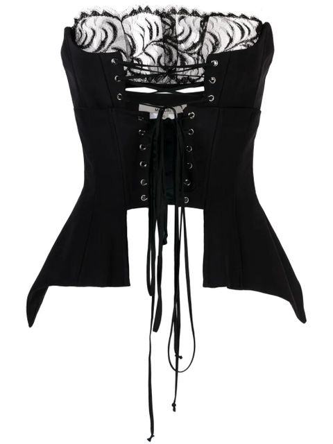 MANURÍ corset-style panelled-lace top - Black - zdjęcie produktu nr 1