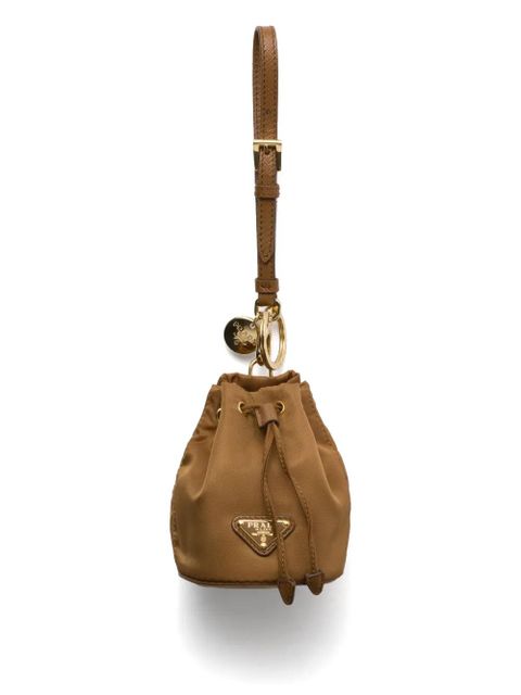 Prada mini Icon Re-Nylon bag charm - Brown - zdjęcie produktu nr 1