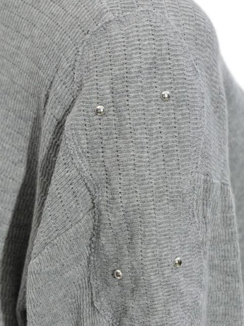 MISBHV knitted cropped T-shirt - Grey