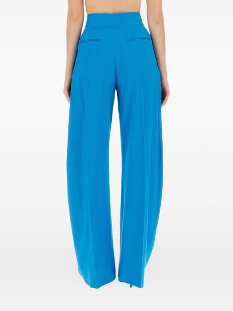 The Attico pleated palazzo pants - Blue