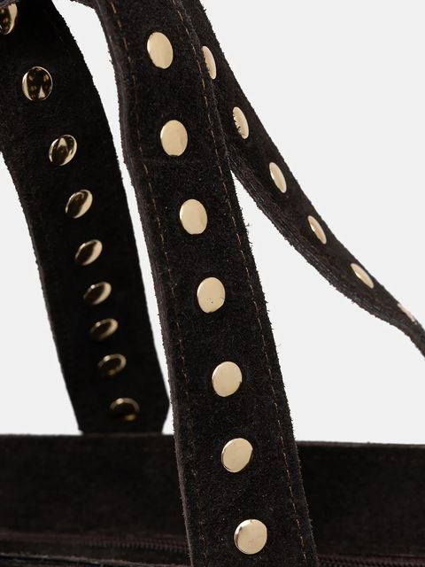 Answear.LAB torebka zamszowa kolor brązowy