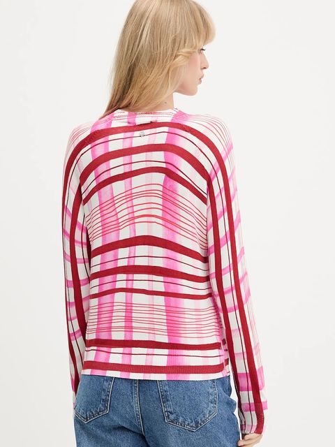 Desigual sweter NORUEGA damski kolor różowy lekki 25WWJF41