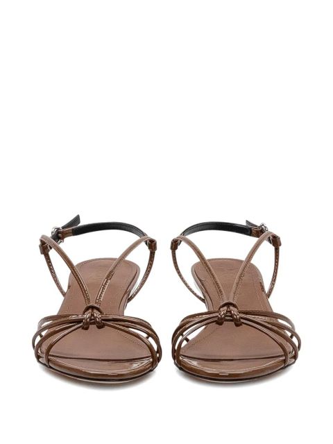 Aeyde Amara knotted strap sandals - Brown - zdjęcie produktu nr 2
