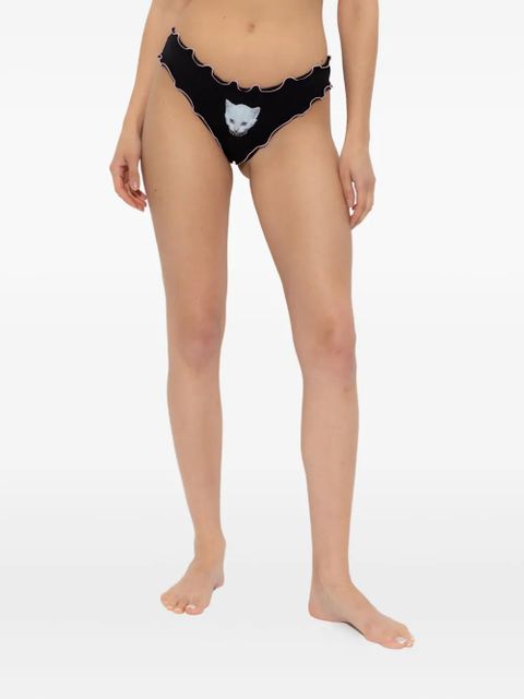 Blumarine cat-print briefs - Black