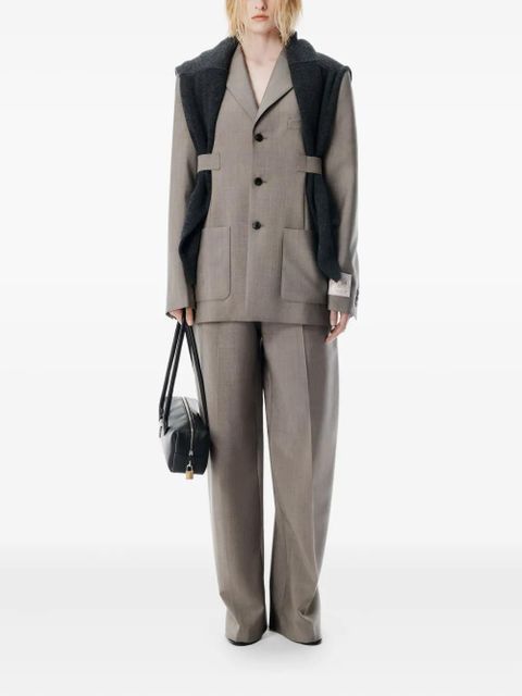 Alexander Wang tab-detailed blazer - Grey