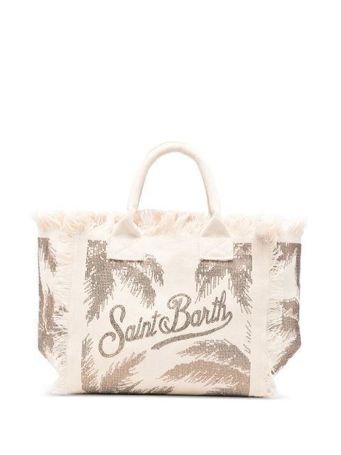 MC2 Saint Barth fringe-trimmed tote bag - Neutrals - zdjęcie produktu nr 1