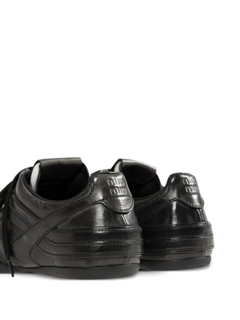 Miu Miu lace-up sneakers - Black