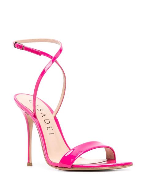 Casadei Scarlet Tiffany 100mm leather sandals - Pink