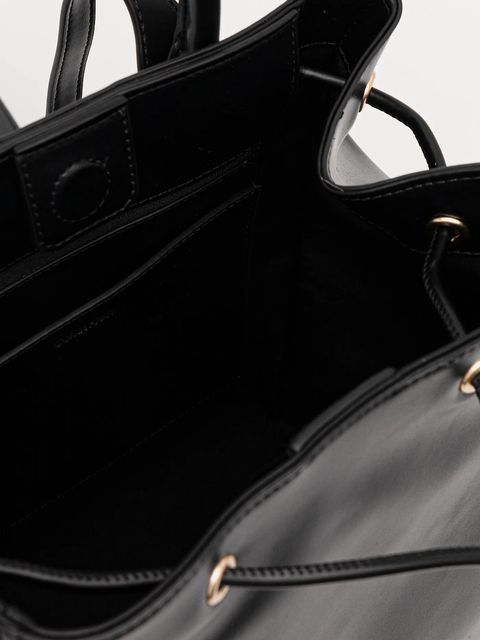 Calvin Klein plecak damski kolor czarny mały gładki LV04F3329G