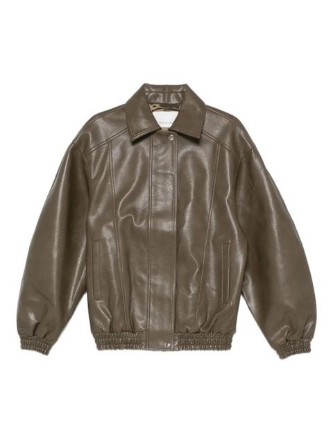 The Frankie Shop zip-fastening jacket - Green - zdjęcie produktu nr 1