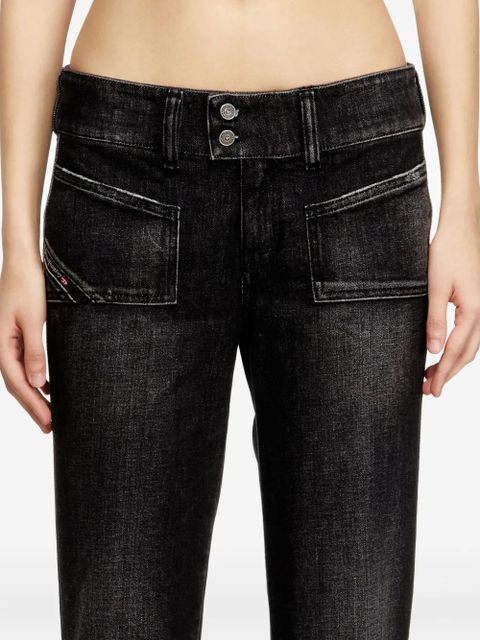 Diesel D-Hush 09N50 patch pocket jeans - Black