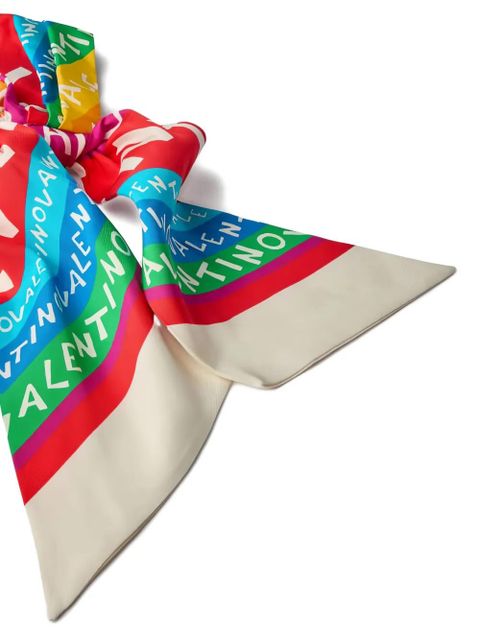 Valentino Garavani printed silk headband - Red