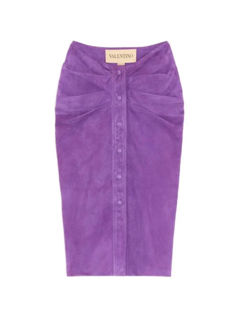 Valentino Garavani suede skirt - Purple - zdjęcie produktu nr 1