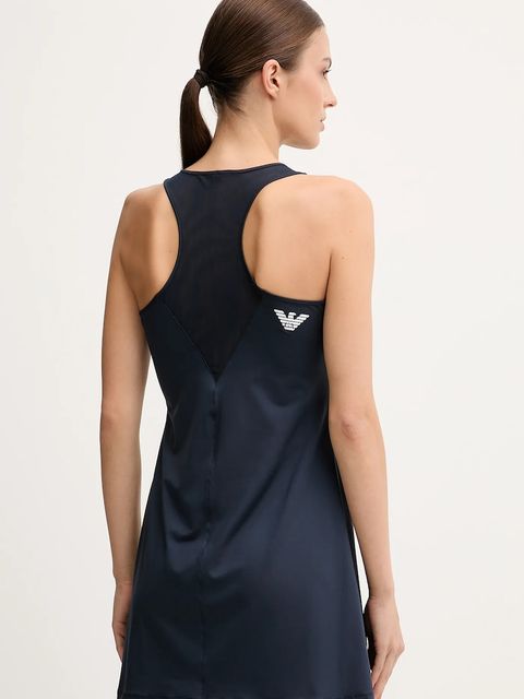 EA7 Emporio Armani sukienka sportowa kolor granatowy mini rozkloszowana AF14524.7W000317 - zdjęcie produktu nr 2