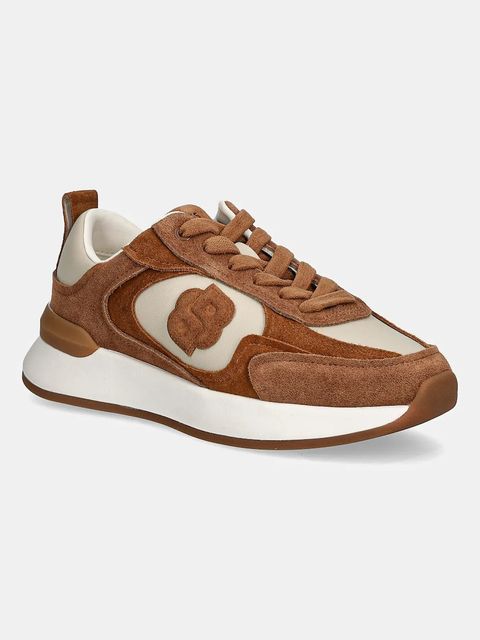 BOSS sneakersy zamszowe B Icon damskie kolor brązowy 50548288 - zdjęcie produktu nr 1