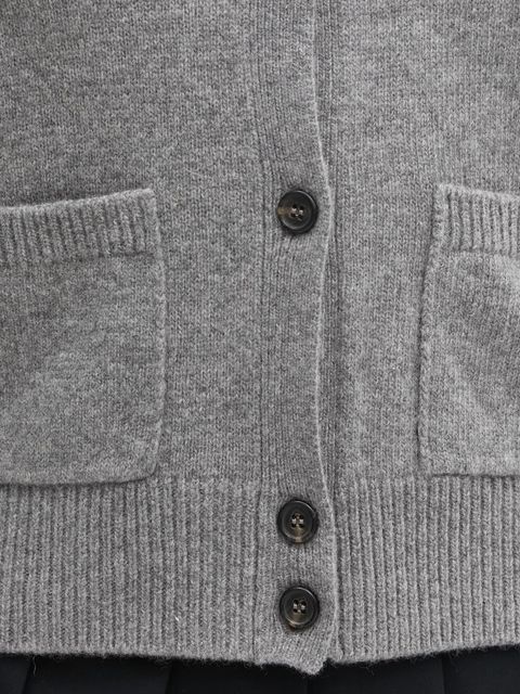 MM6 Maison Margiela kardigan z dodatkiem wełny damski kolor szary S62HP0036.M13187.854