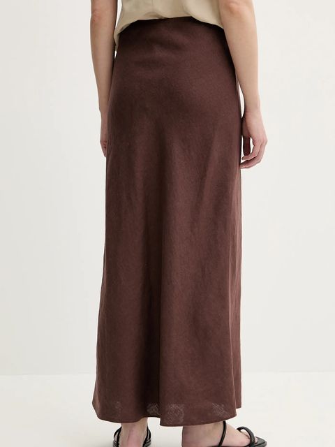 Samsoe Samsoe spódnica lniana SAAGNETA