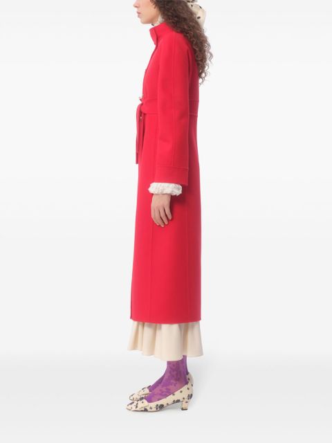 Valentino Garavani compact drap coat - Red