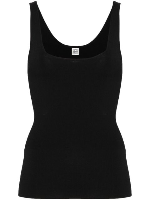 TOTEME fine-knit tank top - Black - zdjęcie produktu nr 1