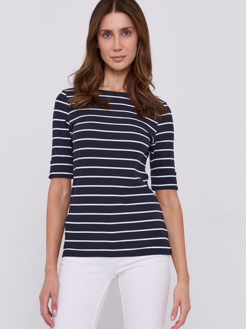 Lauren Ralph Lauren Bluzka 200701085002 damska kolor granatowy wzorzysta - zdjęcie produktu nr 2