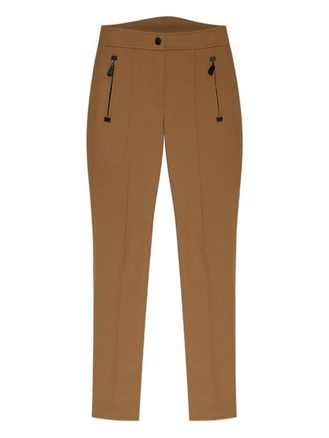 Moncler Grenoble zip-detail trousers - Brown - zdjęcie produktu nr 1