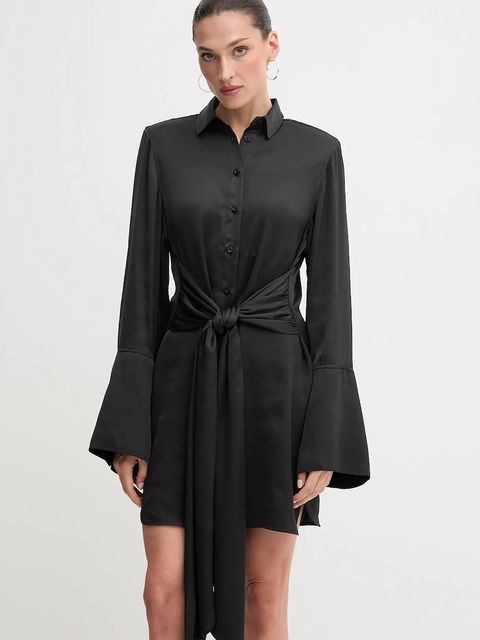 Rotate sukienka kolor czarny mini rozkloszowana 114334100 - zdjęcie produktu nr 1