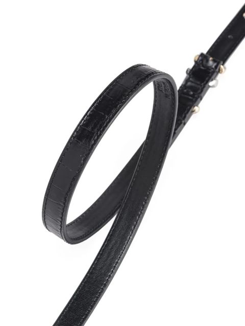 PINKO crocodile-effect leather belt - Black