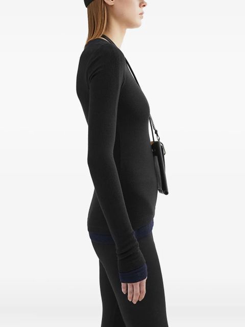 Jil Sander wool T-shirt - Black