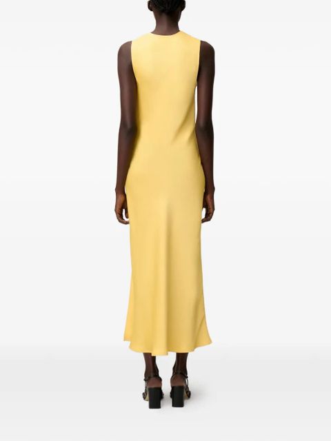 Claudie Pierlot button-fastening maxi dress - Yellow