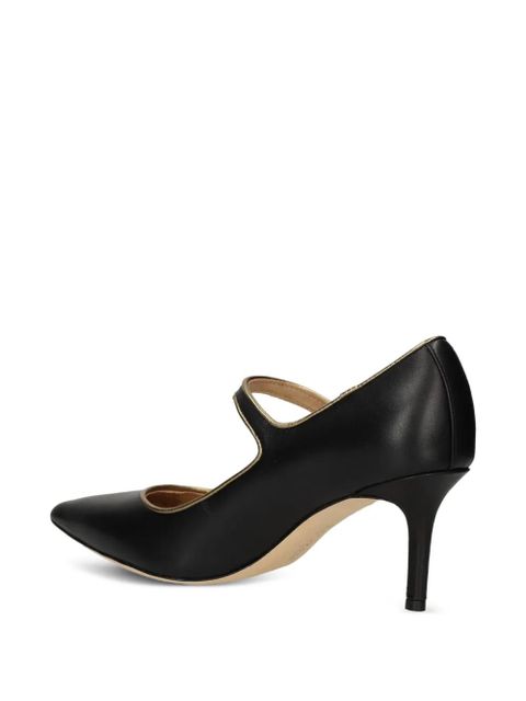 Lauren Ralph Lauren 70mm Lanette button-strap pumps - Black