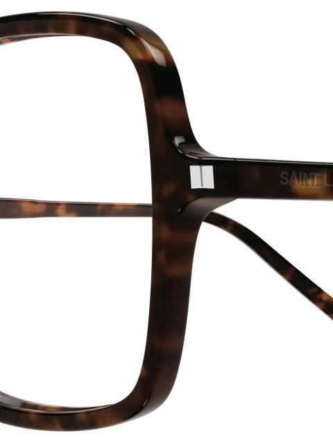 Saint Laurent Eyewear square-frame glasses - Brown - zdjęcie produktu nr 2